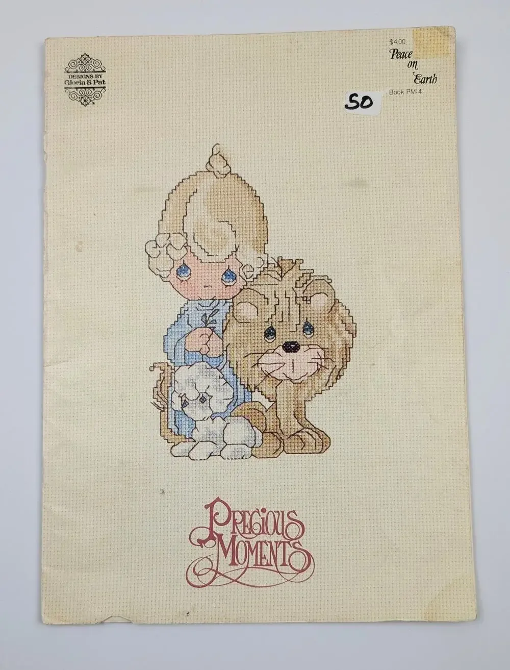 Precious Moments Counted Cross Stitch Book PM4 Peace on Earth 1983